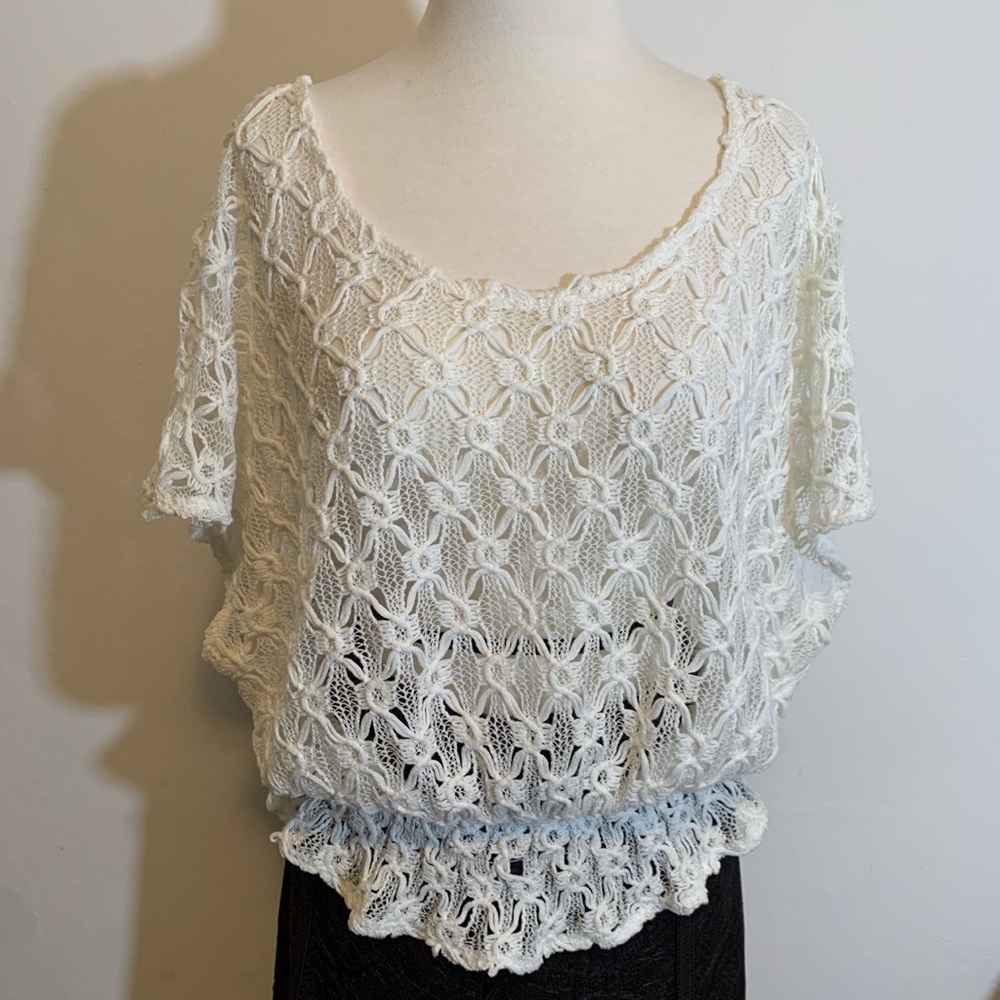🕊 Free People // New Romantics Crochet Top XS 🕊
